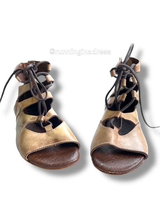 Bed Stu Roan Winnie Leather Strappy Gladiator Sandal Tan NWT 6